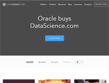 Tablet Screenshot of datascience.com